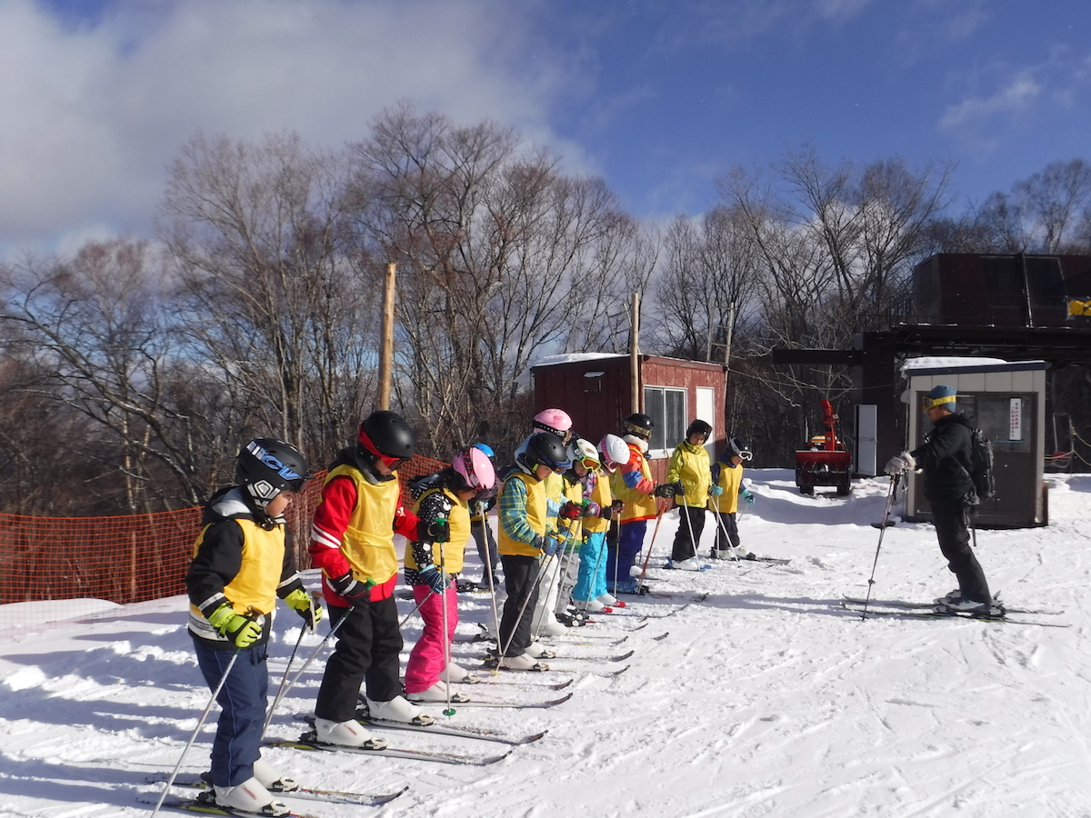 今年最初のスキー教室