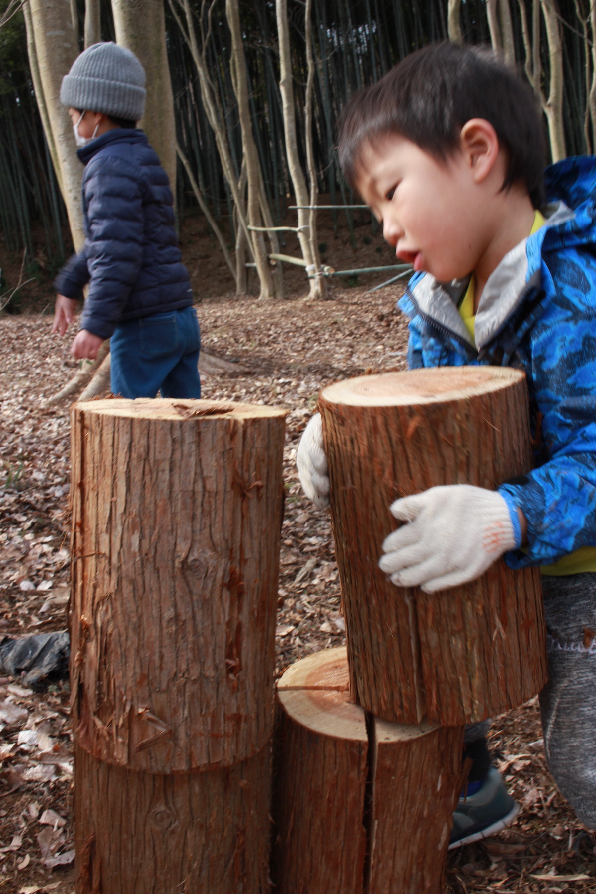 第４回　丸太で遊ぶ　遊びで培う36の基本動作